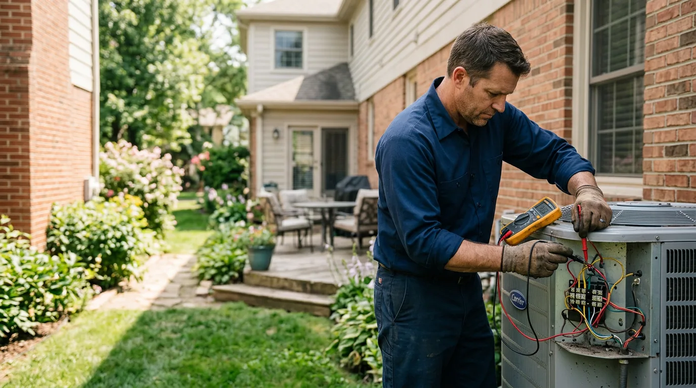 HVAC technician working near East Grand Rapids, MI